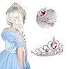 Vicloon Elsa 2 Pièces Cadeau Set,Princesse Inclus Couronne avec Baguette Magique - Dress Up Accessoires de Filles pour Carnaval #5