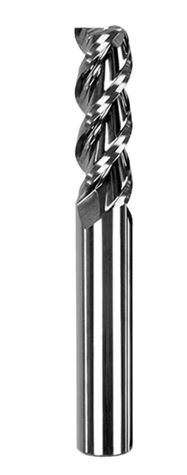 Fresa de tungsteno de 3 filos con punta de carburo, de 1 a 20 mm, for aluminio, fibra de vidrio, acrílico, madera, cobre y plástico.,Herramienta de bricolaje(20x20x45x100)