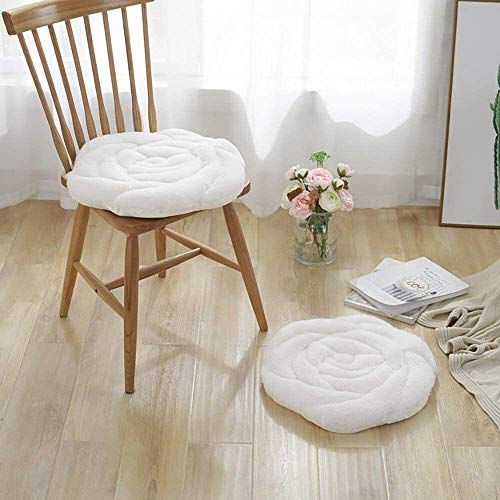 Cojín de jardín Almohadillas de felpa for silla, suave y esponjosa, antideslizante, for aliviar el dolor, funda for silla con forma de rosa for dormitorio, sofá, coche, silla de ruedas, cojín for asie Cover