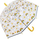 Best Brella Umbrellas - Kids Clear Dome Umbrella with Rainbow Pattern Review 