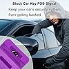 wisdompro RFID Signal Blocking Bag, Faraday Pouch for Cell Phones and Car Keys, Keyless Car Key Signal Blocker, Keyless Entry Protector - Purple #3