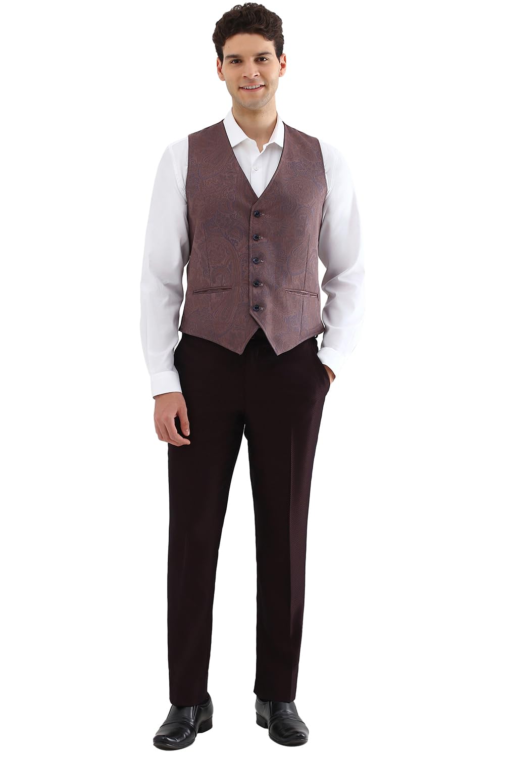 allen solly Men's Polyester Blend Three Piece Suit-Dress Set-picture-36