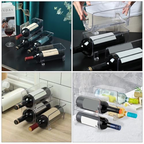 Casier à vin compact empilable pour optimiser l'espace des petits placards