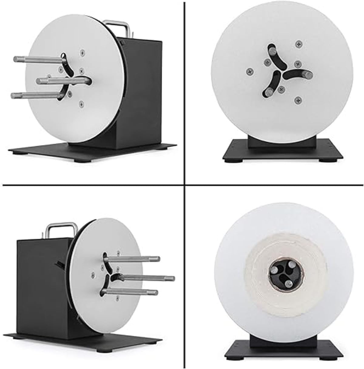 Avvolgitore di etichette Avvolgitore automatico di etichette (100 mm) a velocità regolabile e sincronizzato con la stampante Adatto per anime da 1-3 pollici