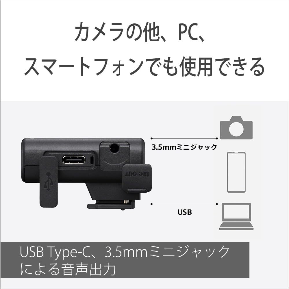 SONY カメラ用マイク ワイヤレス・ストリーミングマイクロホン ECM-S1