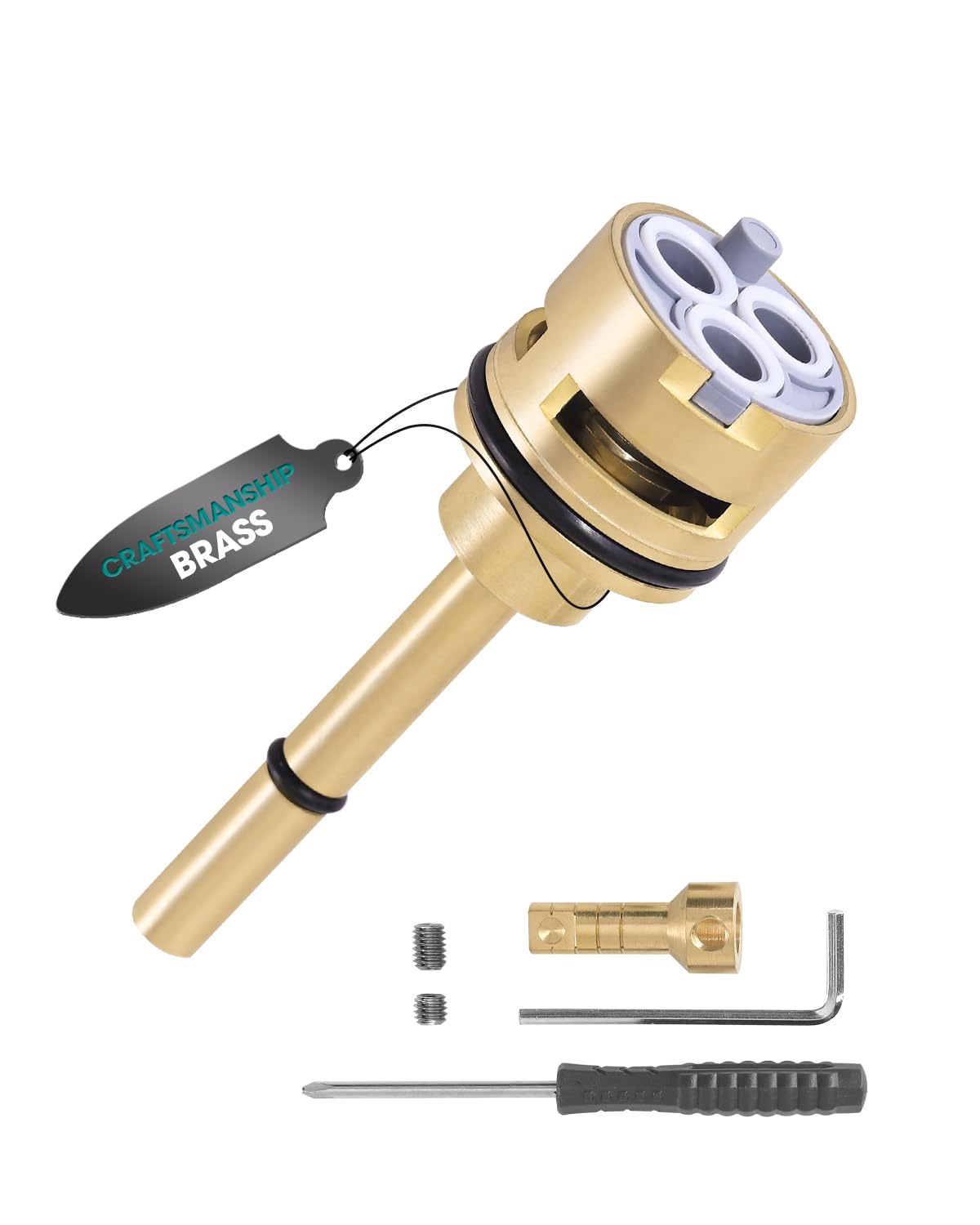 RP51919 6-Setting Diverter Cartridge Replacement, Compatible with Delta R11000 R22000 Valve, Ceramic Disc Technology Fixes Dripping, Rust-Resistant & Easy DIY Install