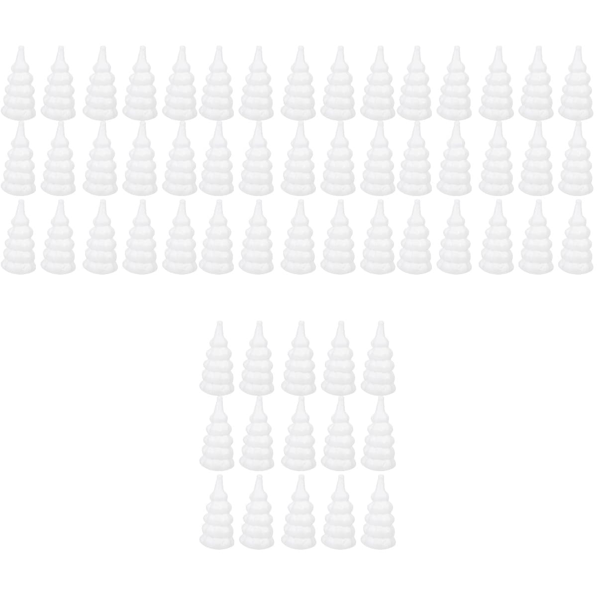 Árboles de navidad de espuma para manualidades y decoración creativa en familia