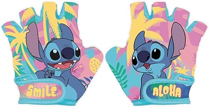 Seven Polska Disney Fahrradhandschuhe Stitch, Größe XS, fingerloser Schutz-Handschuh