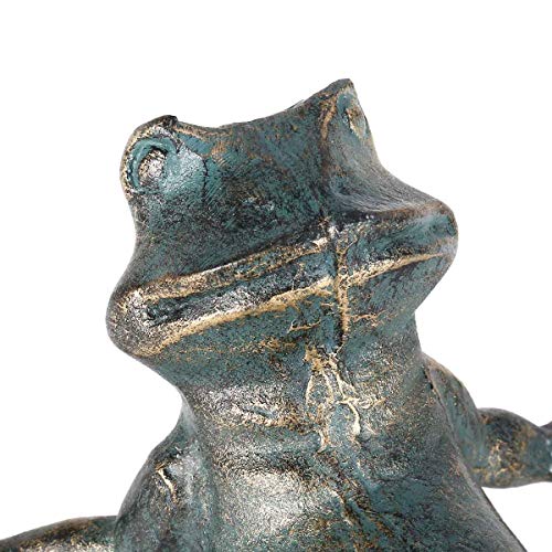 Frog Paper Towel Holder Animal Toilet Paper Roll Holder Antique Cast Iron Organizer Cast Iron Paper Towel Stand - Image 5