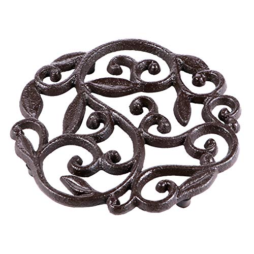 CIMAXIC Blumenständer Für Den Innenbereich rutschfest Aus Gusseisen Schmutzabweisend Bodenschutz Für Pflanzgefäße