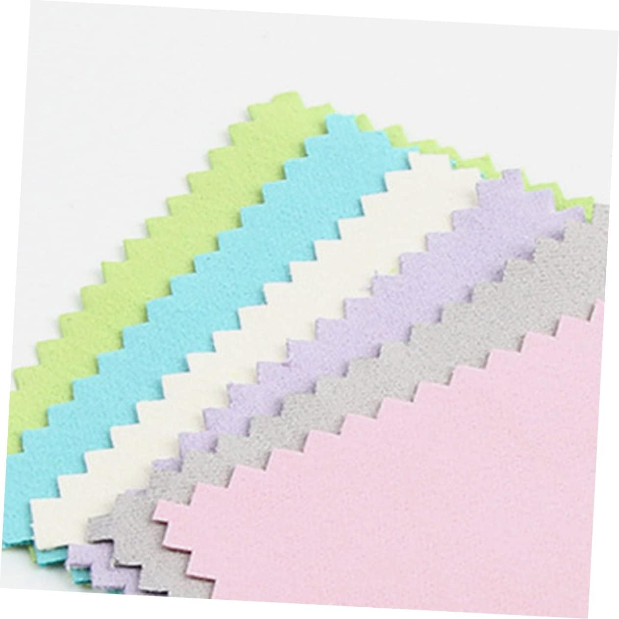 TEHAUX 60pcs Jewelry Cloth Cleaner Silverware Polish Double-Sided Wipe for Gentle Cleaning