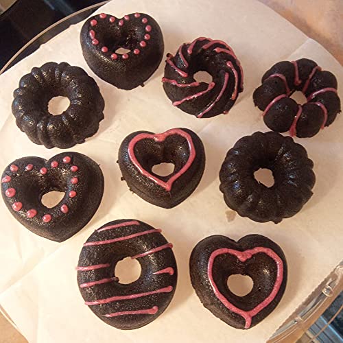 To Encounter 24Pack Silicone Molds, Nonstick 2 3/4 Inches Silicone Donut Mold, Silicone Baking Cups, Silicone Donut Pan, Muffin, Jello, Bagel Pan, Oven- Microwave- Dishwasher Safe #TOP4