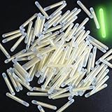 WNHNO 100-Pack Fishing Float Light Sticks - 3mm Fluorescent Glow Sticks for Dark Conditions | Bright Glow-in-The-Dark Fishing Accessories for Floats, Corks & Terminal Tackle