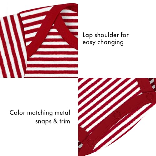 Creative Knitwear College Baby Striped Long Sleeve Bodysuit - Team Logo, Multiple Colors, Unisex (0-12 Months)4