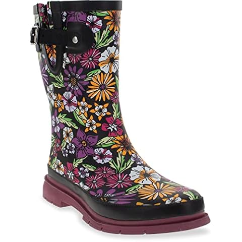 Western Chief Women's Retro Daisy Rain Boot, 9 UK Cover