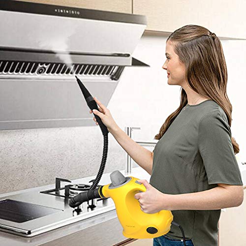 Comforday Steam Cleaner- Multi Purpose Cleaners Carpet High Pressure Chemical Free Steamer with 9-Piece Accessories, Perfect for Stain Removal, Curtains, Car Seats,Floor,Window Cleaning.