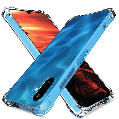 Image of Amazon Basics Back Cover for Samsung Galaxy F06 5G / M06 5G PC + TPU Clear Transparent Raised Edges Shockproof Protective Phone Bumper Case(Transparent)