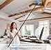 ZANVXT Carbon 1.9-to 9.8 ft. Cobweb Duster with Extension Pole Combo (Includes one Each of Medium and Low Stiffness Brushes), Spider Web Brush with Pole, Carbon Telescopic Poles are Lighter