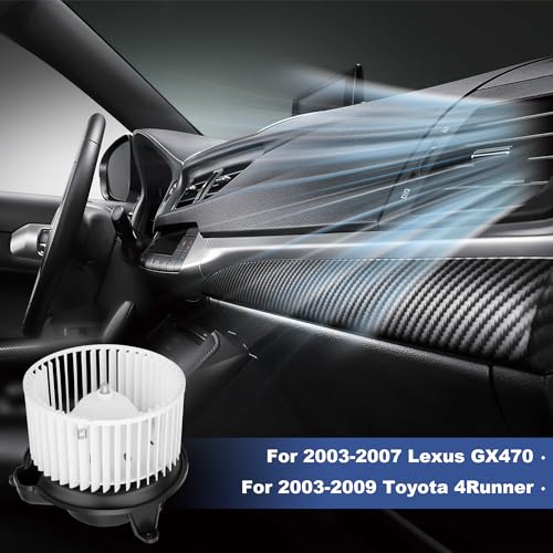 Image of PartsFlow 700062 HVAC Blower Motor with Fan Compatible With 2003-2009 Toyota 4Runner 4.0L /4.7L 2003-2007 Lexus GX470 4.7L 87103-35070