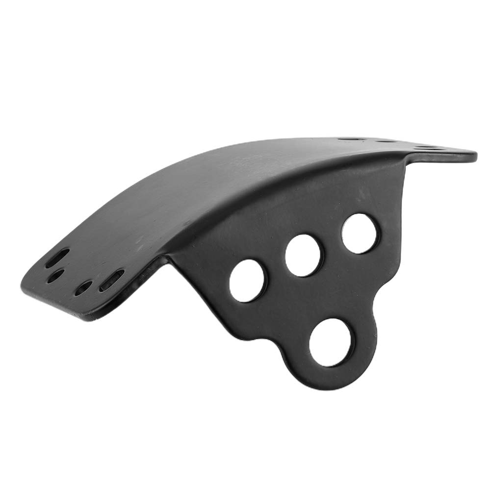 Qiilu Support de Plaque d'immatriculation à Montage latéral, Kit de Support de feu arrière de Plaque d'immatriculation à Montage latéral adapté pour Moto Cruiser/Bobber/Chopper avec essieux 3/4in