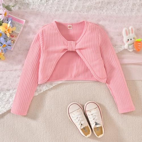 Image of HIHA Girls Sleeveless Jumpsuits Outfit Long Sleeve Twist Front Tops Romper Clothes Set Size 4-12