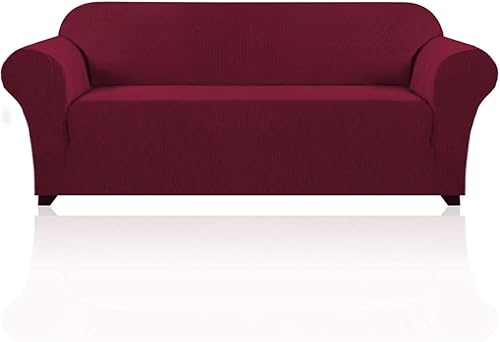 Miniatura 87 de PrinceDeco Funda elástica para sofá de 3 cojines, protector de muebles con parte inferior elástica antideslizante, apta para perros (sofá, azul Azul