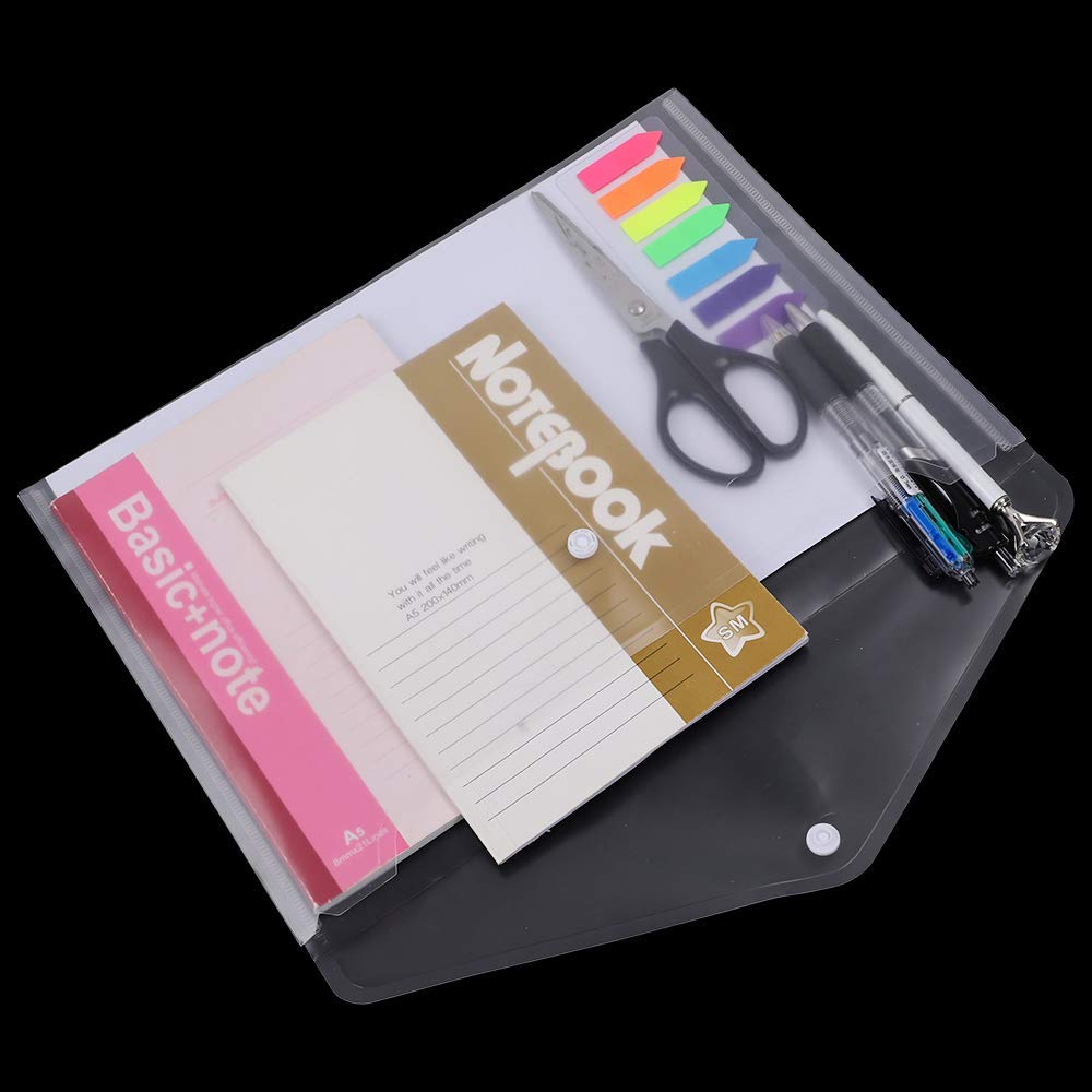 LATERN 30 Pezzi Cartelline Trasparenti A4 Plastica Cartellina Portadocumenti Cartellette Pulsante File Organizer per Casa Ufficio Scuola Documenti