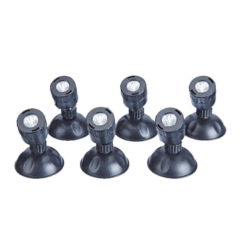 Pontec 43187 PondoStar LED Set 6 - Iluminación subacuática / Juego completo de 6 focos LED / Iluminación para jardín y estanque