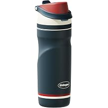 19.3 oz Insulated Water Bottle with Built-In Straw and Spout Lid, Keep Cold 24H,Leak Proof, Cup Holder Friendly,BPA-Free,Stainless Steel Sport Tumbler for Office,Travel,Gym,Blue