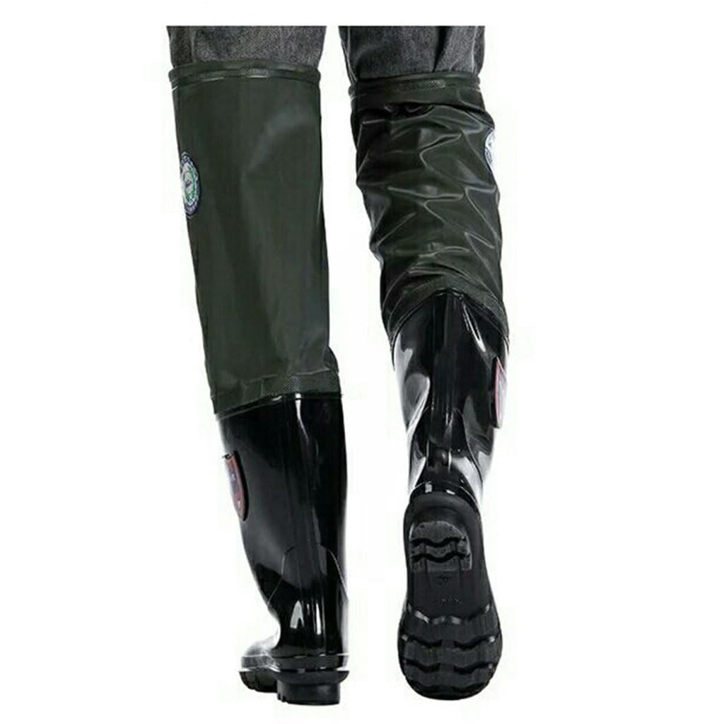 Stivali A Coscia da Pesca Stivali da Pesca Impermeabili per Uomo e Donna -60 cm, Stivali da trampoliere Impermeabili in PVC, Adatti per piantare/Allevamento(40 EU)