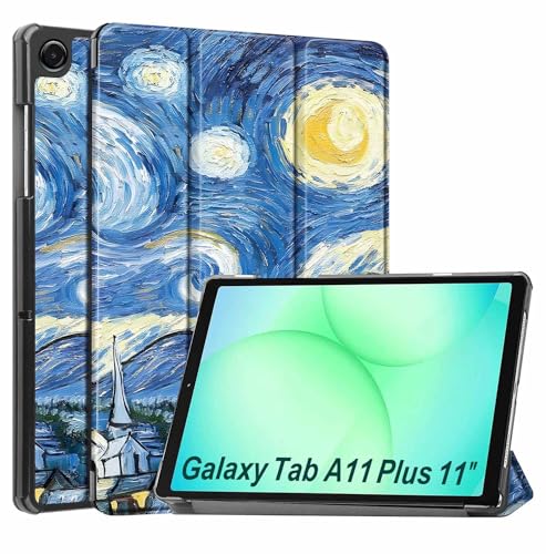 Image of ProElite Case Cover for Samsung Galaxy Tab A11 Plus 11 inch 2025 Case, Slim Trifold Flip case Cover for Samsung Galaxy Tab A11+ 11 inch 2025 Case Tablet [Auto Sleep Wake Feature], Starry Night