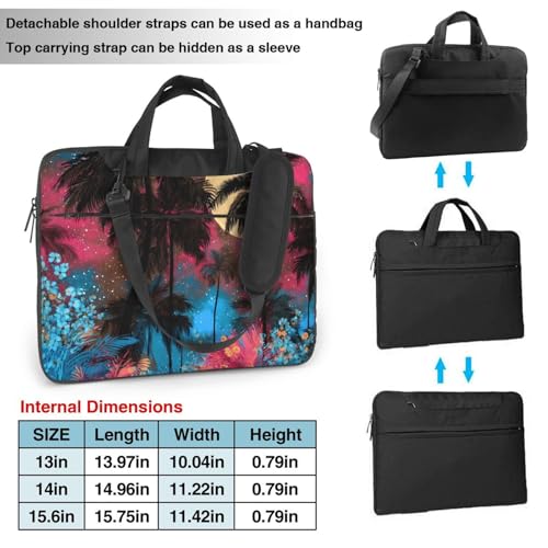Maletín impermeable para laptop 14 pulgadas con asa y correa miniatura 4
