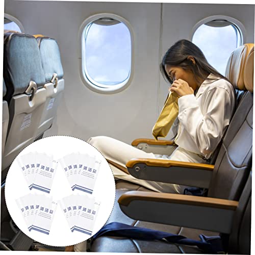 KALLORY 100 Unidades Saco De Vômito De Avião Vomitar Sacos Carro Vomitar Saco Bolsas De Êmese Saco D