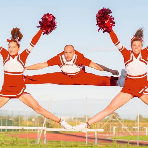 Image of Maiteenly 24 Pairs Ankle Cheer Socks Cheerleading Team Cheerleader Socks for Women Girls Cheer Accessories Gifts