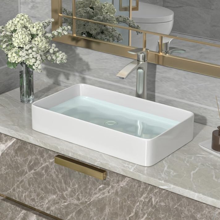 Patdo Ceramic White Big Size Table top Wash Basin For Hall Livingroom (24X13 Inch) Fitting As Countertop Glossy Finish Scratch Resistance Surface (B0D4ZM9MRR) Amazon Price History, Amazon Price Tracker