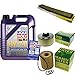 Produktbild QR-PARTS 69375425 Filter Set Inspektionspaket 5 Liter Motoröl Leichtlauf High Tech 5W-40 MANN-FILTER Innenraumfilter Luftfilter Ölfilter