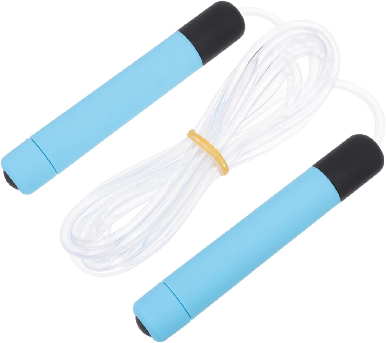 Luminous Jump Rope for Adults and Skipping Rope with Lightweight Handles Blue Fiber Optic Design