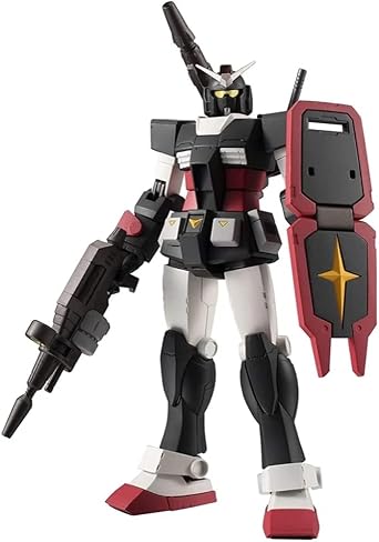 بدلة TAMASHII NATIONS ROBOT SOUL المتنقلة Gundam Side MS FA-78-2 Heavy Gundam Ver.  الأنيمي.  تقريبا.  مجسم حركة مفصلي مطلي مسبقًا من مادة ABS وPVC مقاس 5.1 بوصة وقطر 130 مم