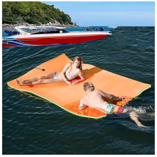 Tapis d'eau flottant et matelas de natation enroulable pour lac