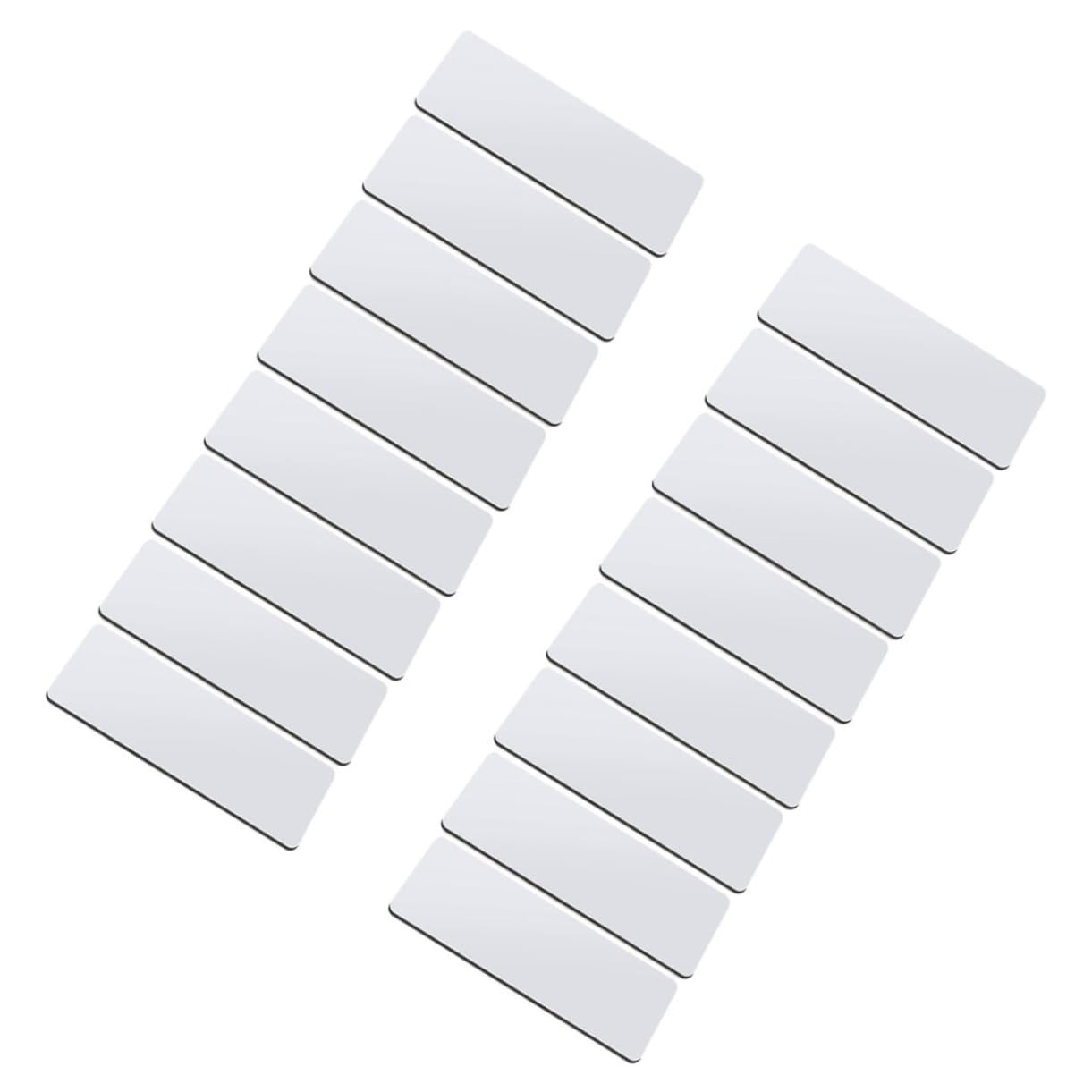 SHINEOFI 2 Sätze Personalisiertes Arbeitsabzeichen Personalisiertes Namensschild Leer Magnetische Namensschilder Wiederverwendbar Stift Mit Namensschildern Für Schüler Metall 16 Stücke * 2