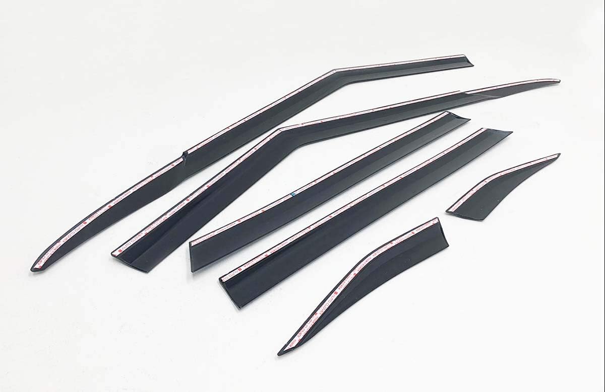 Side Rain Guards Wind Deflectors 6p for 2021 2022 2023 KIA Seltos