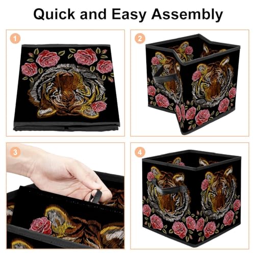 Panier de rangement en tissu pliable pour placard encombré de vêtements - 5