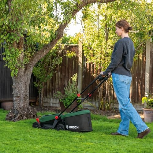 Cortacésped inalámbrico Bosch ROTAK18V2-43 para cortar césped alto sin cables 4