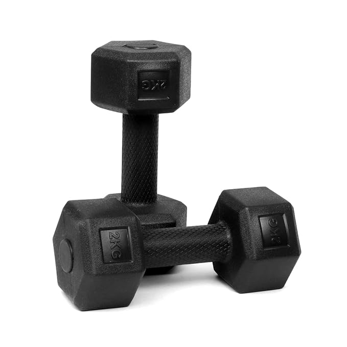 FitBox Sports 8kg Exlusive Octa PVC Dumbbells at Rs. 189