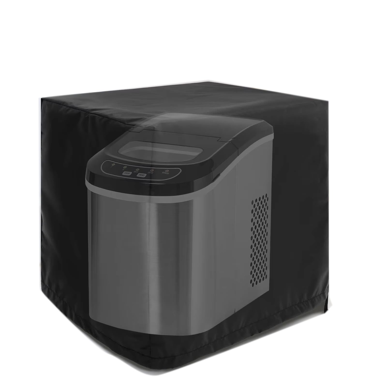 Dorca® 600D Nylon Waterproof Dustproof Cover for Atta and Bread Maker Machine - Compatible with Lifelong, Kent, Sharp (40W x 30D x 30H cm, Black)-image-11