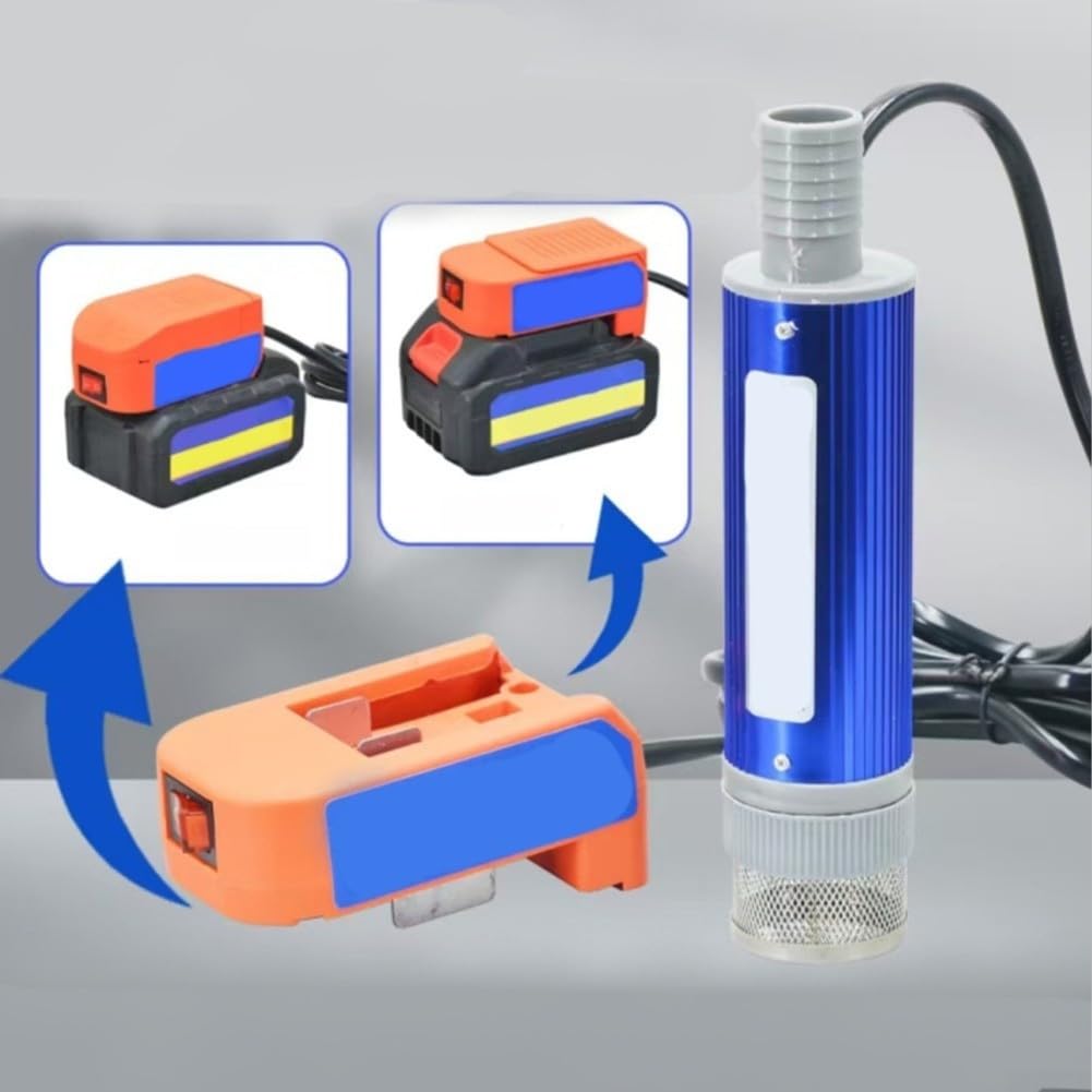 Bomba de Barril de Lluvia, portátil Sumergible para diésel y Agua, 40-60 L/min con Cable de 2,4 m y diámetro de 38 mm