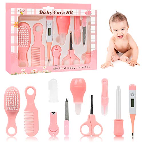 Set Para El Cuidado Del Bebé, YZPUSI Bebé Kit de Cuidado Diario, Cepillo Recién Nacido, Peine Bebé, Bebé