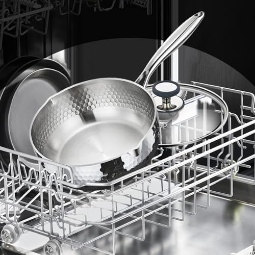 Casserole en acier inoxydable avec couvercle faitout - 6