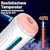 Sumeber Automatische Elektrischer Masturbator Handfrei Cup mit 7 Stoßfunktion Teleskopfunktion und Vibration Massagefunktion, Penis Stimulator mit 3D Silikon Vagina, Masturbieren für Männer Weiß #2