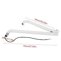 Vista 2 de Brazo de luz operatoria Dirección Luz de plástico LED Lámpara Soporte Post Brazo para Unidad Silla Conectar la Lámpara Es 0.866 in